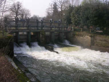 Automatic weir - Multiple gate control of river level